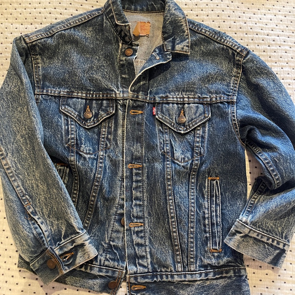 Vintage Levi's acid wash 80s Denim jacket